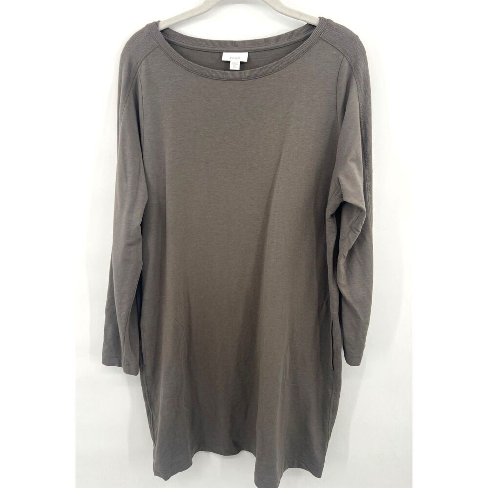 Pure Jill by J.Jill Womens T-Shirt Jersey Knit Dress Size Large Petite